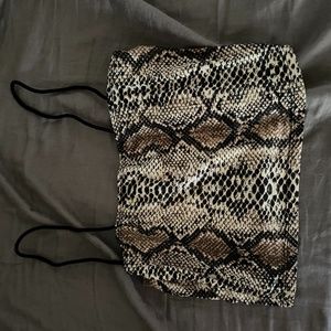 Shein snakeskin tank top